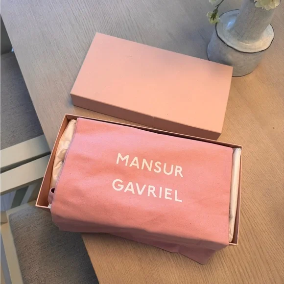 Mansur Gavriel Plum colored Leather Heels - Picture 2 of 5